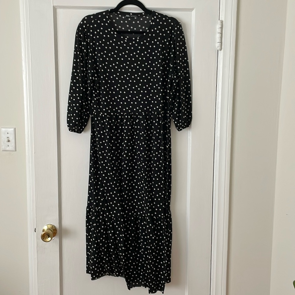 Zara polka dot dress